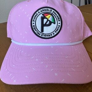 LIMITED EDITION Puma x Arnold Palmer N1AP Rope Snapback Golf Hat Pink